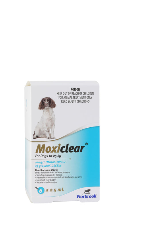 Moxiclear® for Dogs 10-25kg 6pk