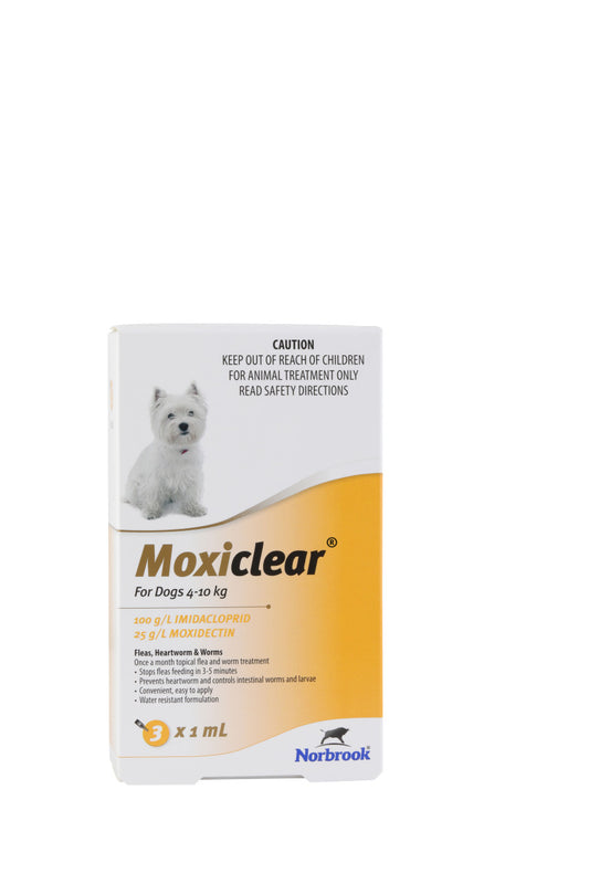 Moxiclear® for Dogs 4-10kg 3pk