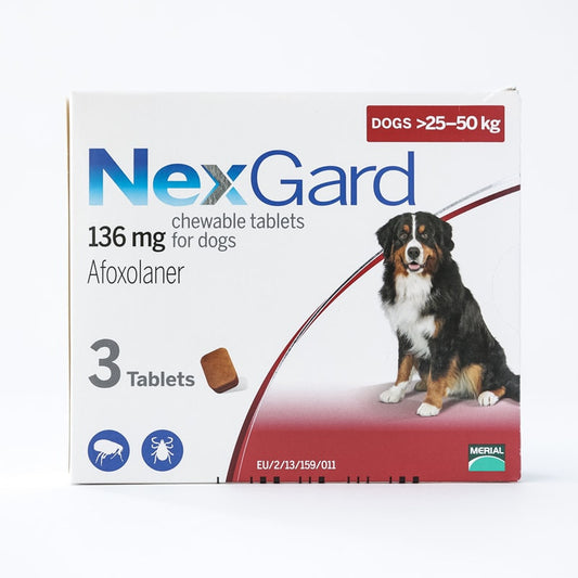 NexGard Chews For Large Dogs 25-50kg (60.1-121lbs), 3 Pack