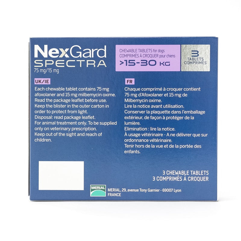 Nexgard Spectra Large Dogs 15-30kg (33-66lbs) 6 Pack