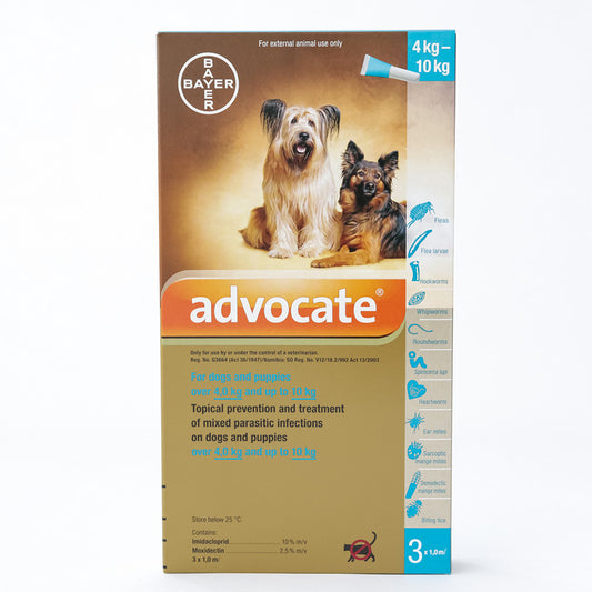 Advocate for Medium dogs 4-10kg (8.8-22lbs), 3 Pack