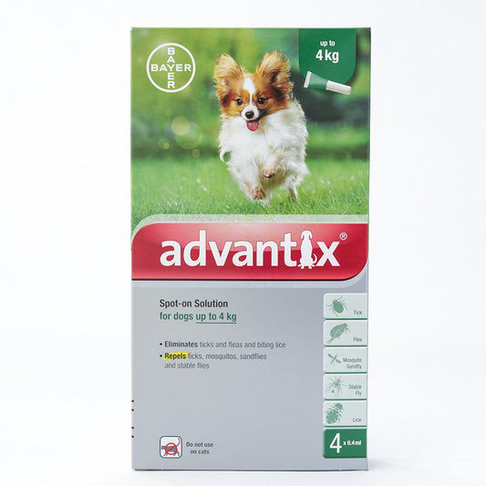 Advantix For Small Dogs Under 3.3lbs(4kg), 4 Pack