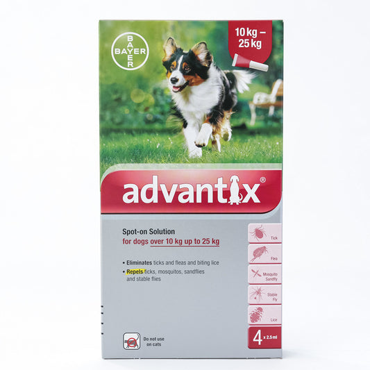 Advantix For Large Dogs 22-55lbs(10-25kg), 4 Pack