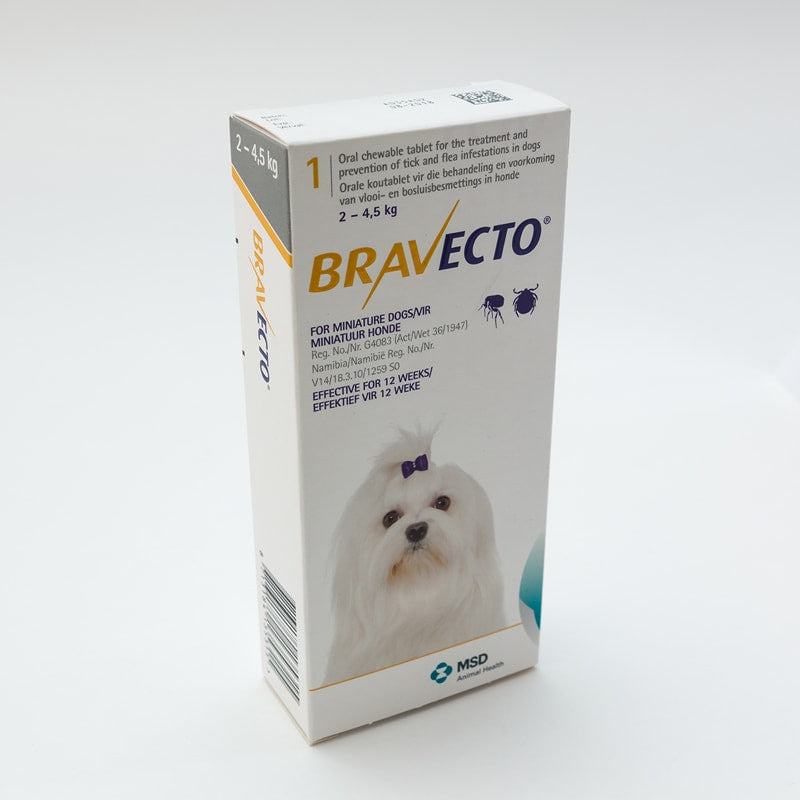 Bravecto 112mg  For Very Small Dogs 2-4kg (4.4-8.8lbs)