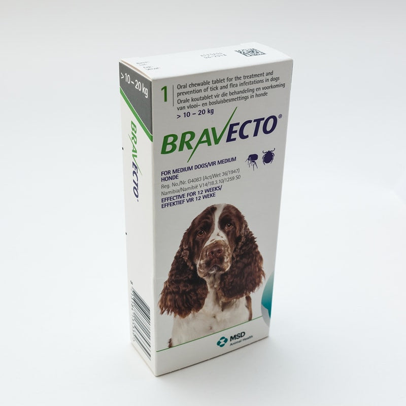 Bravecto 500mg for Medium Dogs 10-20kg (22lbs-44lbs)