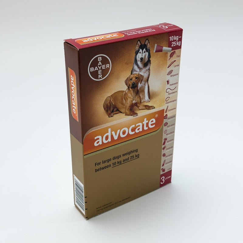 Advocate for Large Dogs 10-25kg (22-55lbs), 3 Pack