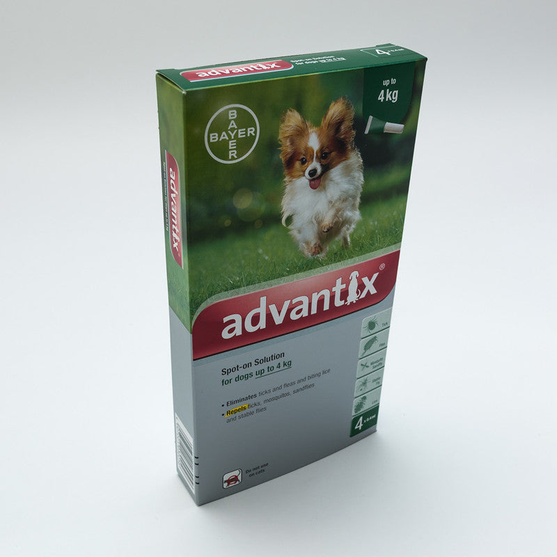 Advantix For Small Dogs Under 3.3lbs(4kg), 4 Pack