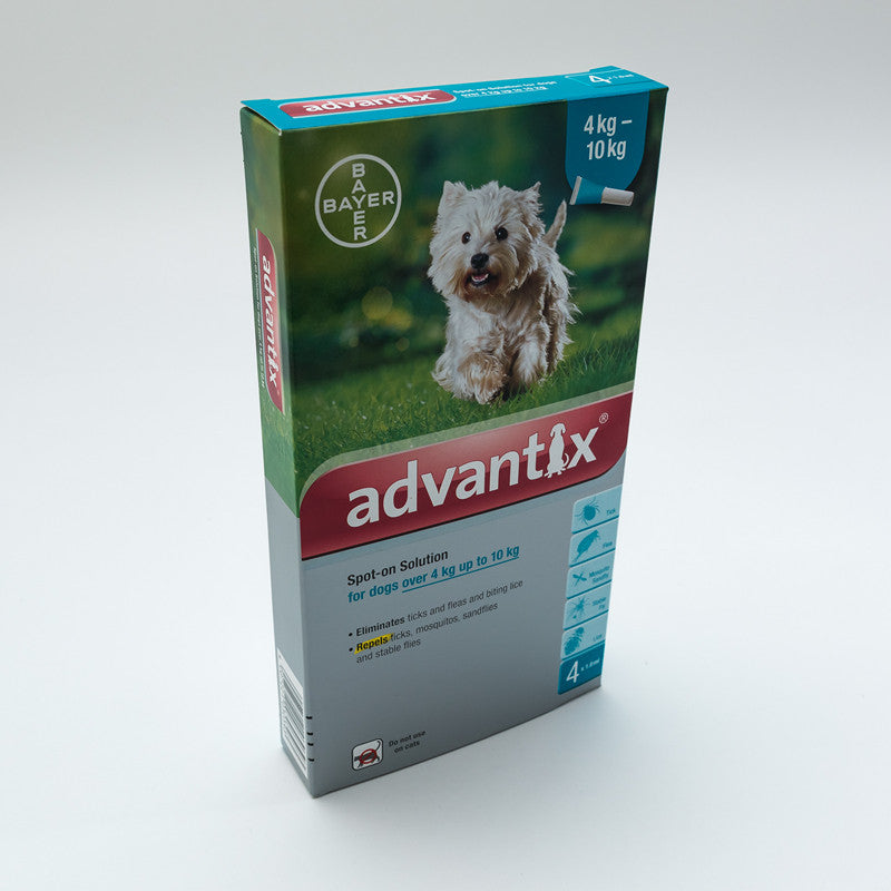 Advantix for Medium sized dogs 4-10kg (8.8-22lbs), 4 Pack