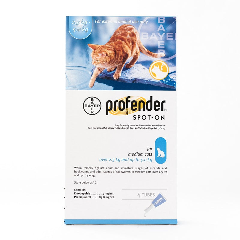 Profender  Spot-on for Medium Cats 5.5lbs to 11lbs (2.5-5 kg) Single Tube Pack