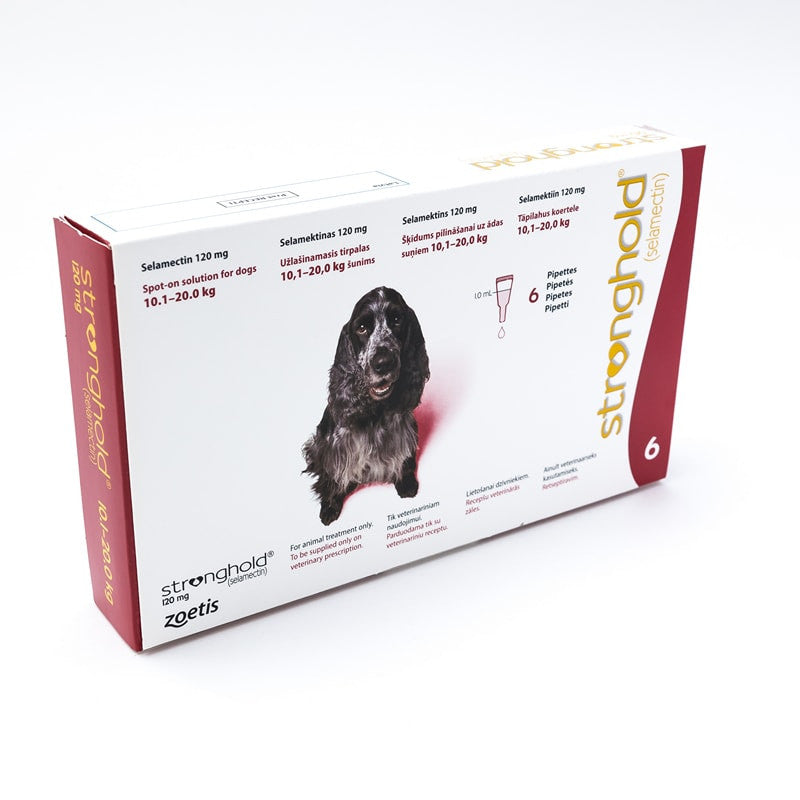 Stronghold for Dogs 10.1-20kg (22-44lbs) Red, 6 Pack