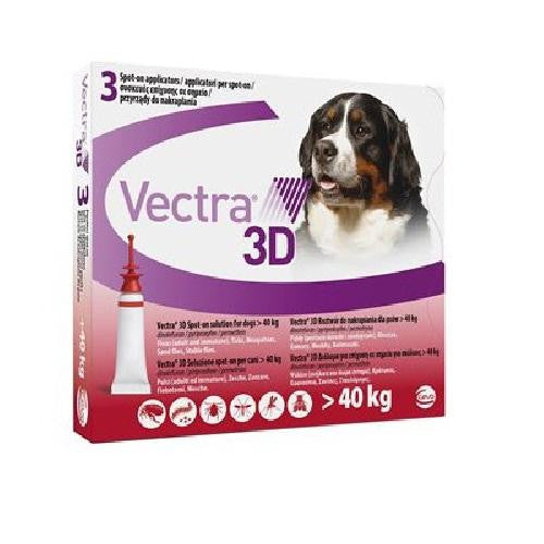 Vectra 3D XLarge Dog >40kg, 3Pk