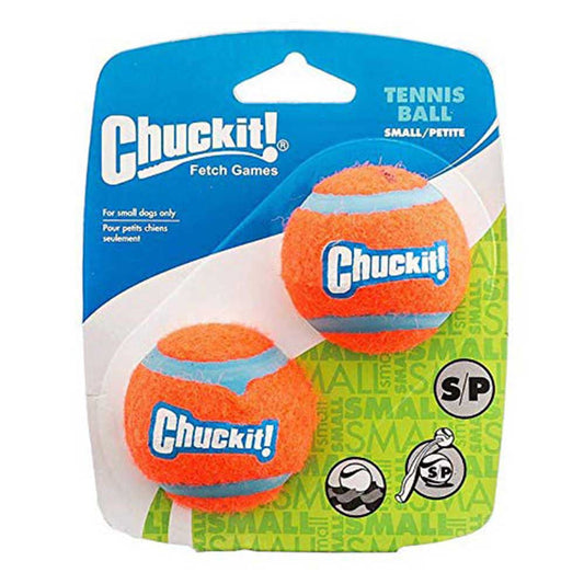 Chuckit! Tennis Ball Toy For Dogs - Medium 2.5" (6cm) Diameter, Pack of 2