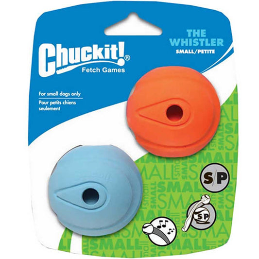 Chuckit! Whistler Ball Dog Toy, Small 2" (5Cm) - 2Pack