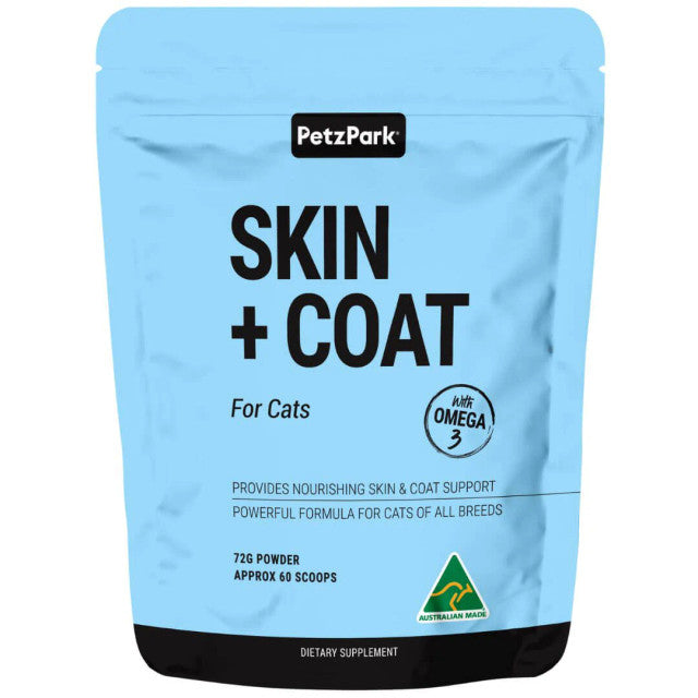 Petz Park Skin Coat for Cats Fish Flavour 60 Scoops - 72g