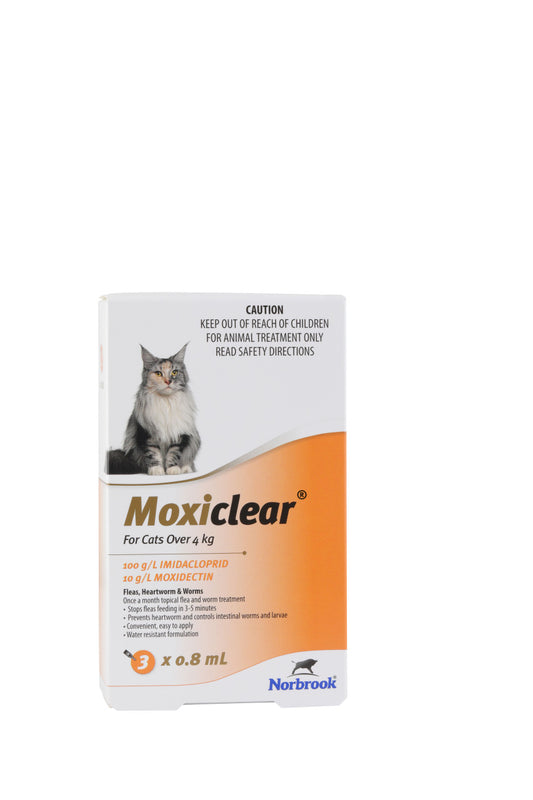 Moxiclear® pour chats de plus de 4 kg 3pk