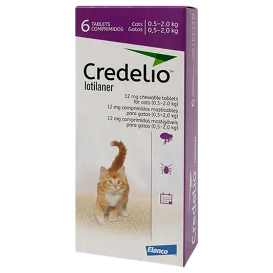 Credelio 12 mg comprimés à croquer pour chats (paquet de 6)