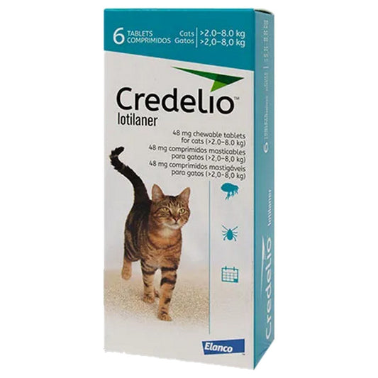 Credelio 48 mg comprimés à croquer pour chats (paquet de 6)