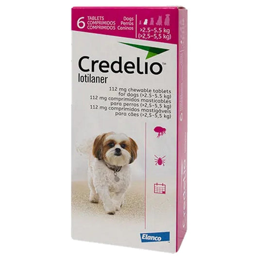 Credelio 112,5 mg comprimés à croquer pour chiens (paquet de 6)