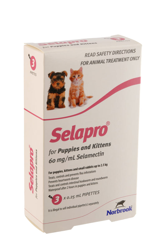 Selapro® Spot On Chiot/Chaton 3pk