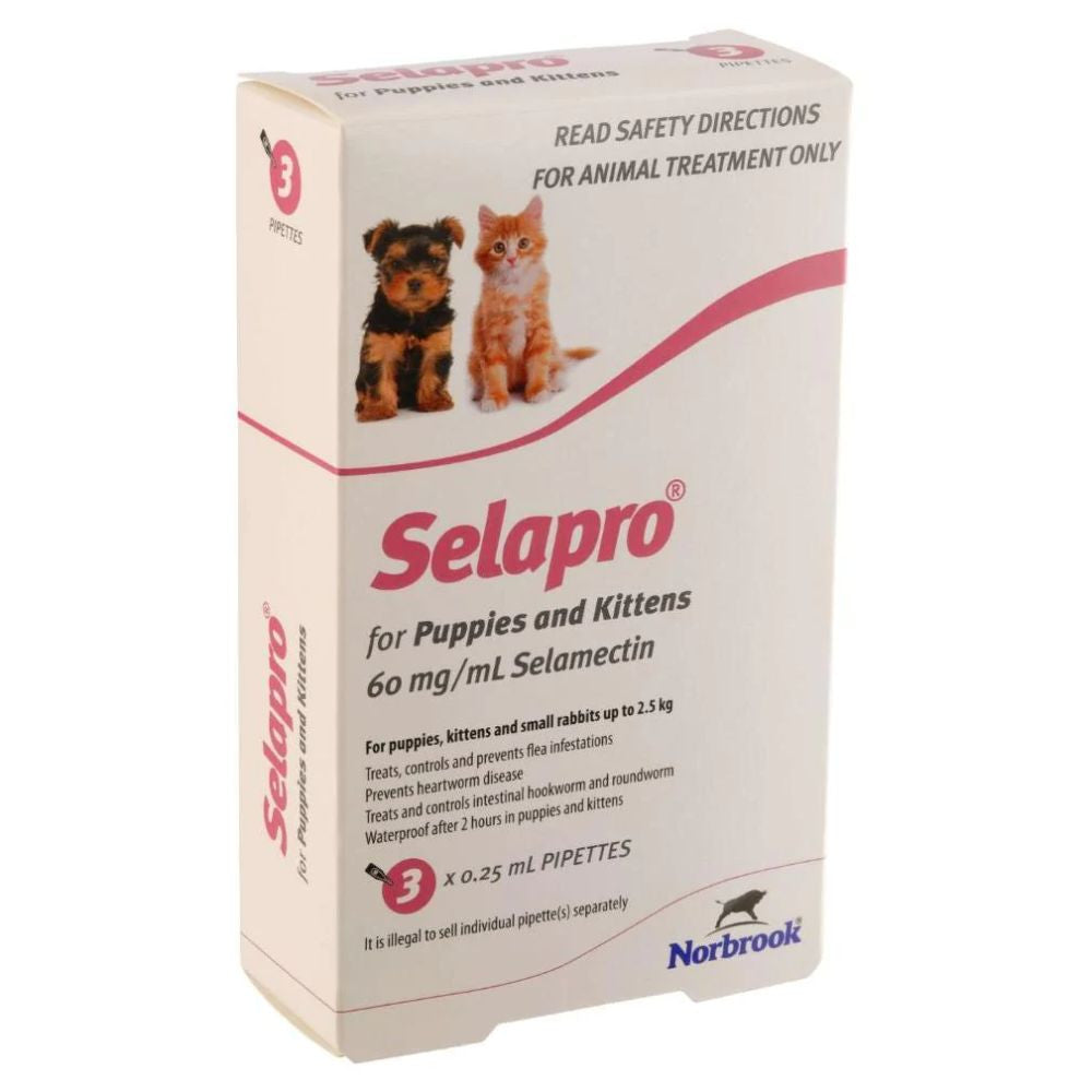 Selapro® Spot On Puppy/Kitten 3pk
