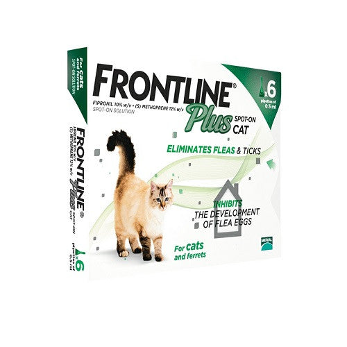 Frontline Plus para gatos y gatitos, paquete de 6