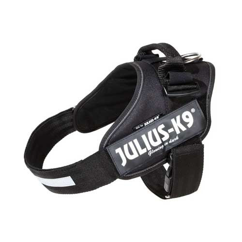 Julius-K9 IDC-Powerharness For Dogs with K9 Security Lock Size: 4 / Black