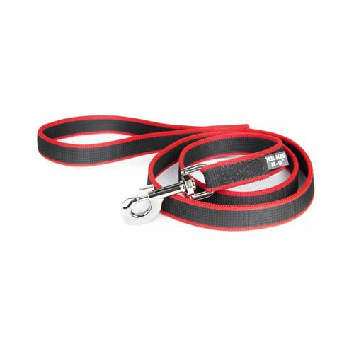 Julius-K9 Correa Premium para Correr para Perros Negro/Rojo - 2 m