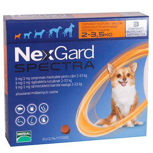 Nexgard Spectra X Perros pequeños &lt;3,5 kg, paquete de 6