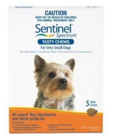 Sentinel Spectrum pour très petit chien, paquet de 3