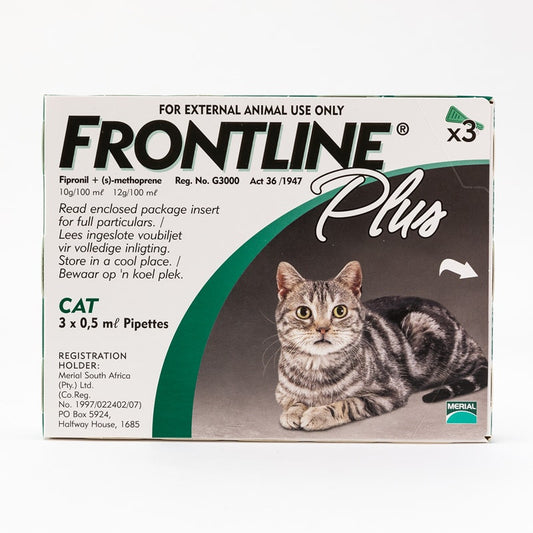 Frontline Plus pour chats et chatons, paquet de 3