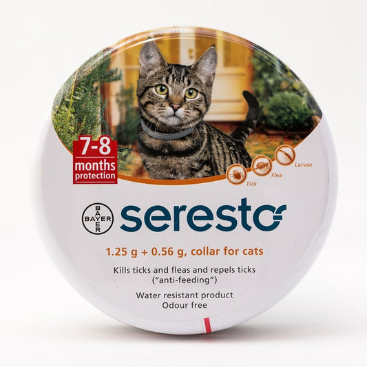 Collier anti-puces et anti-tiques Seresto pour chats (paquet de deux)