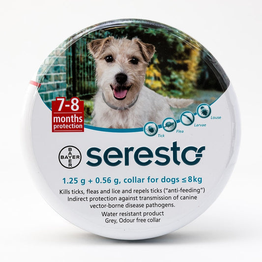 Collier anti-puces et anti-tiques Seresto pour petit chien (paquet de deux)