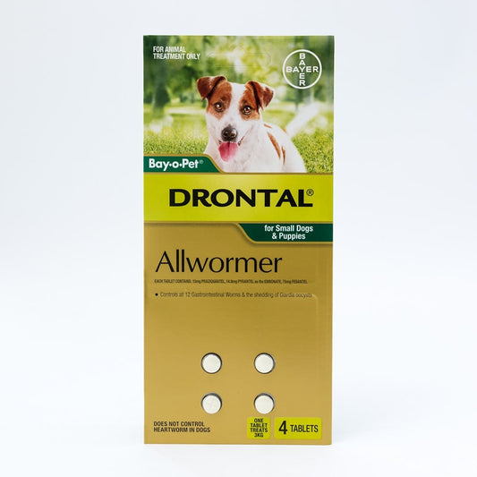 Drontal Allwormer Tabletas para perros pequeños y cachorros