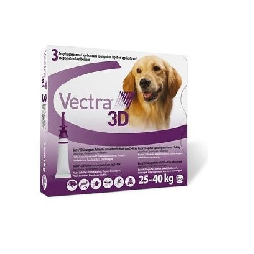Vectra 3D Grand chien 25-40 kg, paquet de 3